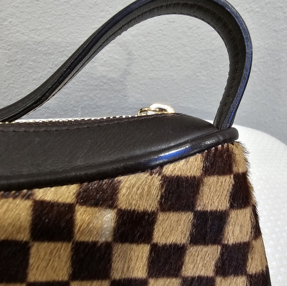 AUTH LOUIS VUITTON DAMIER CALF HAIR